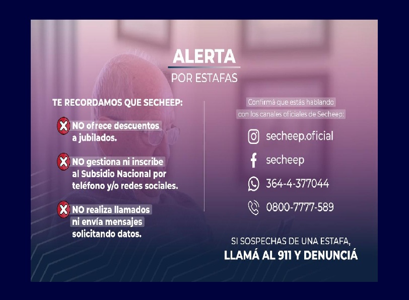 SECHEEP ALERTA SOBRE INTENTOS DE ESTAFAS Y REITERA SUS CANALES ...