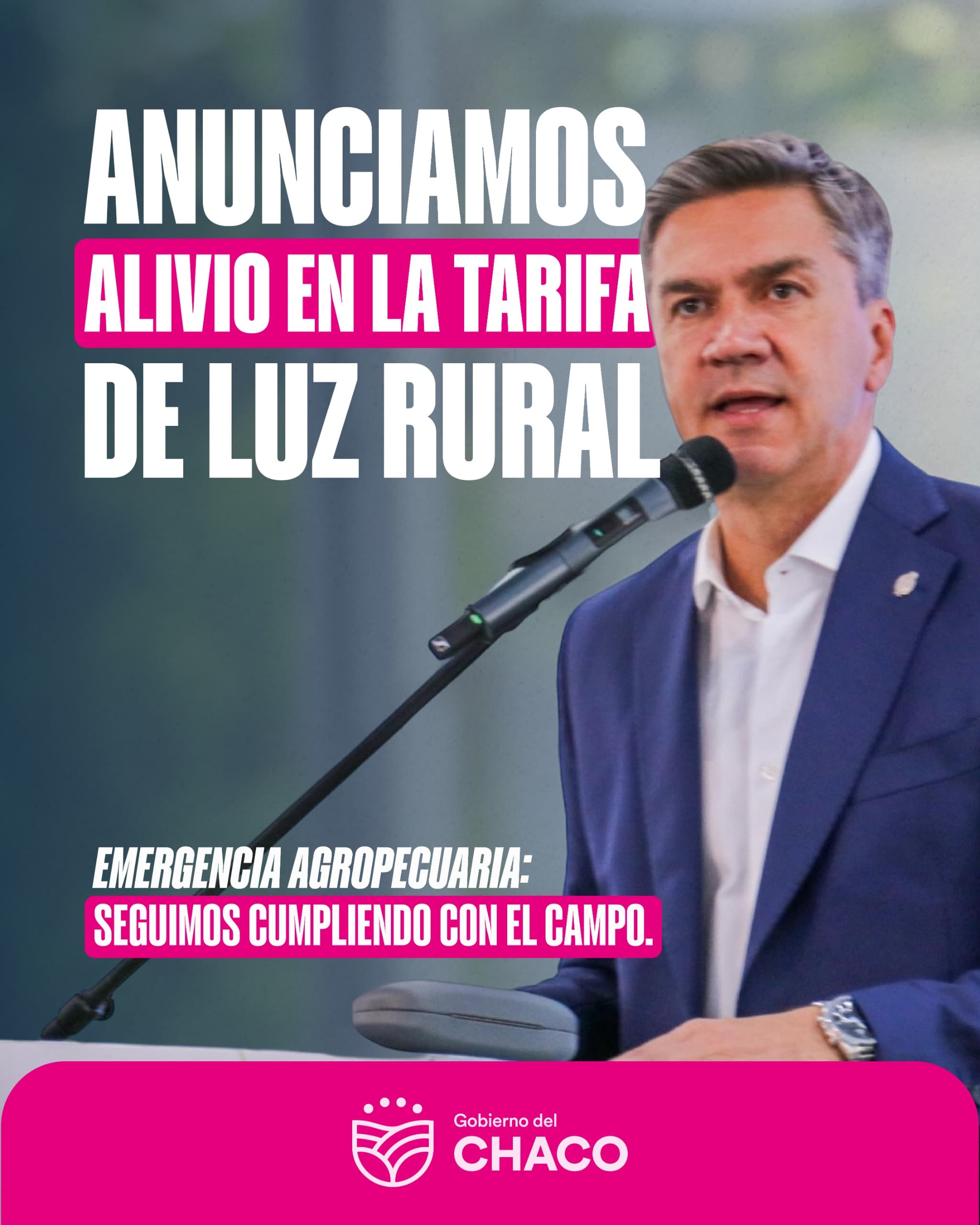 Alivio en la tarifa de luz rural | Chaco